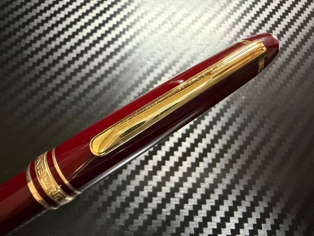 極美品 モンブラン マイスターシュテュック 144 ボルドー 全金 EF 万年筆