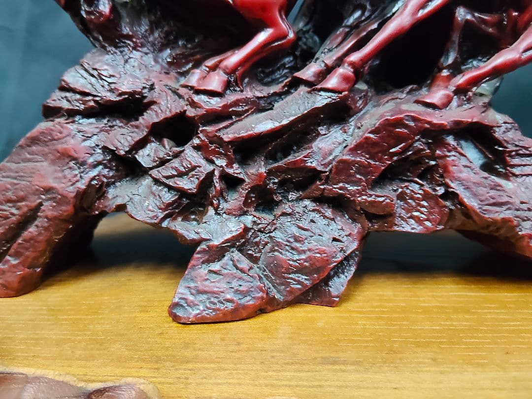 ​【重さ6.4kg】馬 置物 九馬 疾走馬 金属製 縁起物 オブジェ