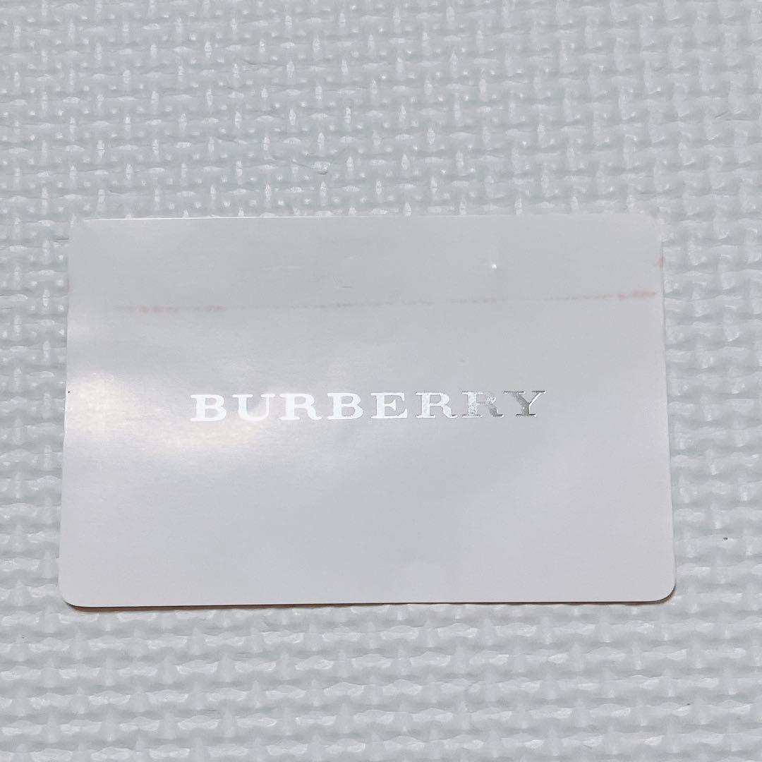 ・未使用　BURBERRY バーバリー　レザー二つ折り財布　ワイン