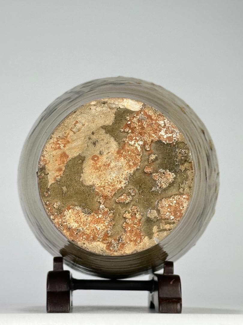 韓国美術　高麗～李朝時代　青磁　鉄絵唐草文　三獣頭壺　花瓶　時代物　古物