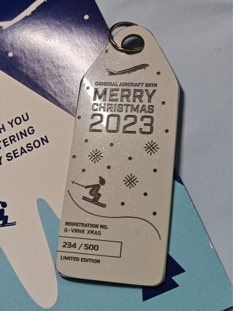 virgin Atlantic A330 2023年クリスマス限定 台紙封筒付き