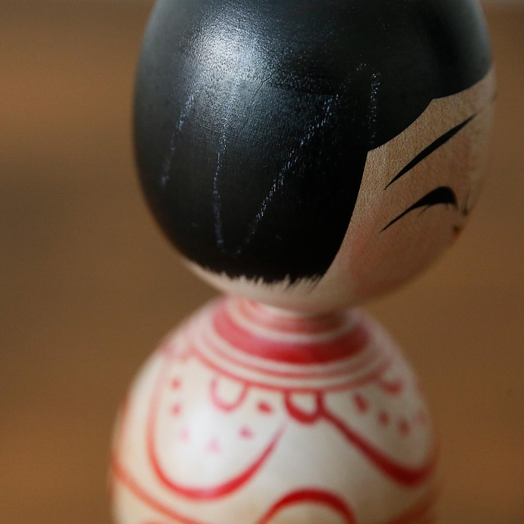 奥瀬鉄則 津軽こけし（23cm / 9in）