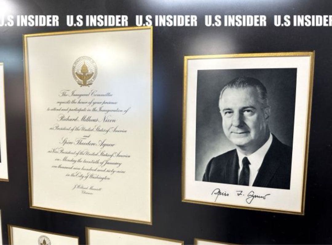 1969年 リチャード・ニクソン大統領、スピロ・アグニュー副大統領 就任式招待状
