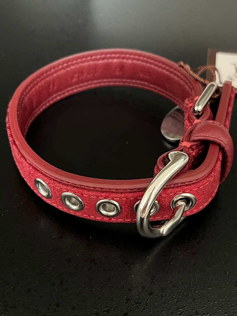 COACH 犬用首輪 レッド