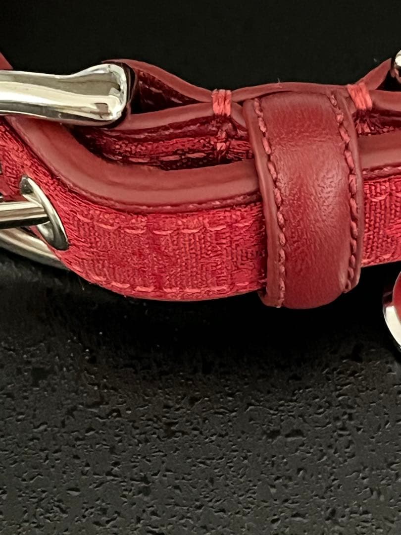 COACH 犬用首輪 レッド