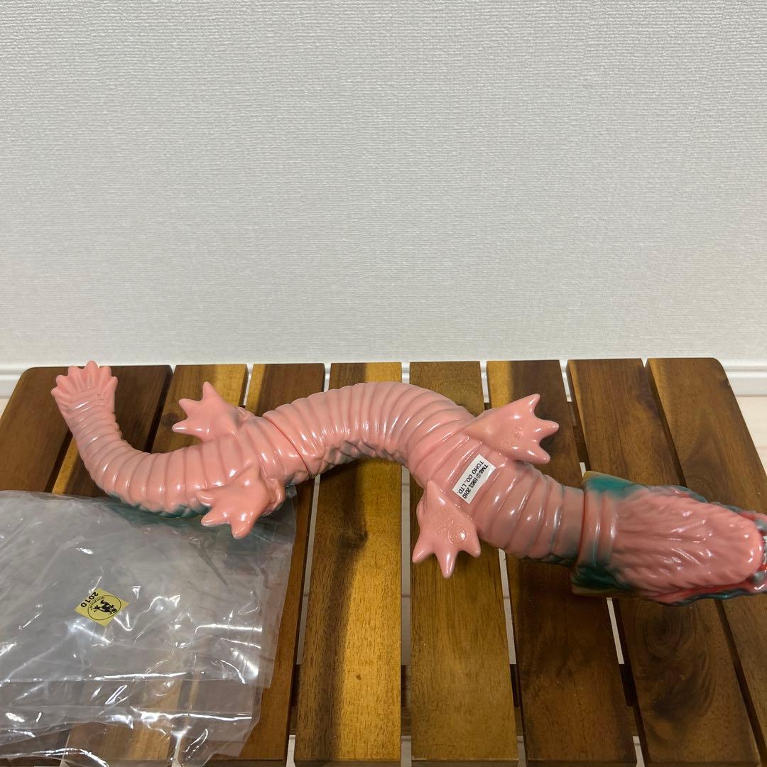 マンダ　M1号　世紀の大怪獣東宝怪獣シリーズ　ピンク成型/メタ緑　背びれ黄塗装