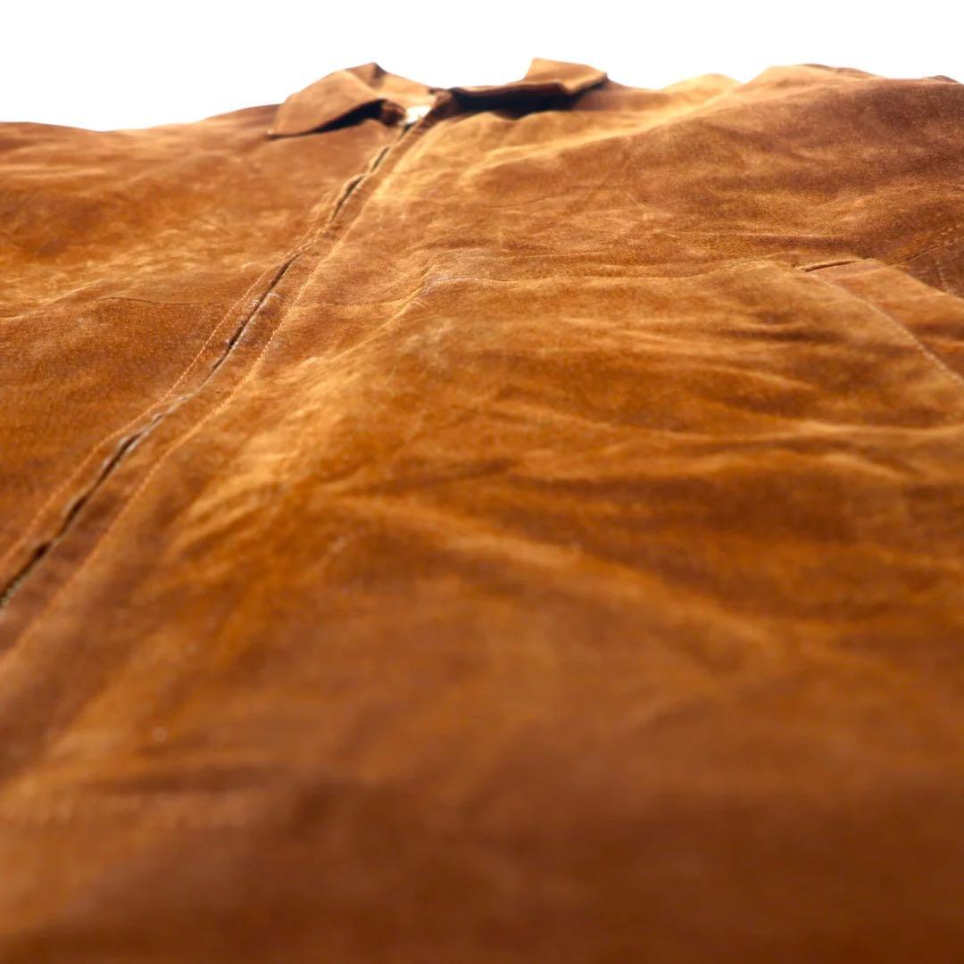 90年代 WEATHERPROOF スウェード レザー スウィングトップ XL