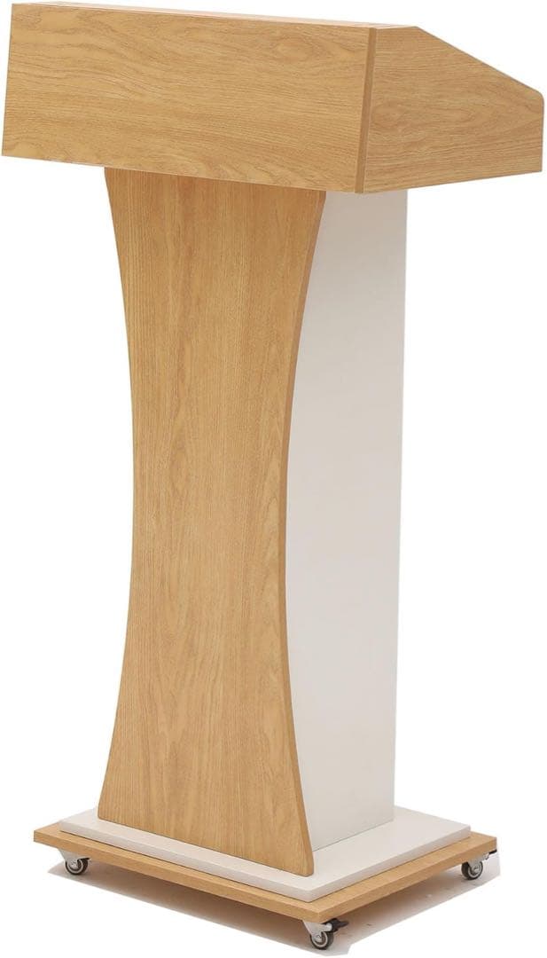 演台 演説台 司会台 キャスター付き、教会/教室用モバイル演台プレゼンテーション