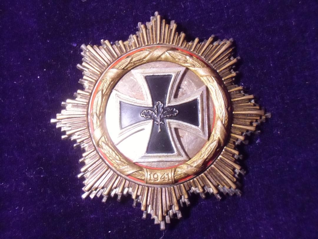 ＢＷドイツ軍/連邦軍＊１９５７制定ドイツ十字章＊金章（実物/破損品）