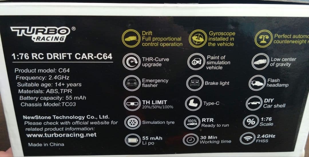 Turbo Racing 1:76 RC Drift Car ＋ドローンセット