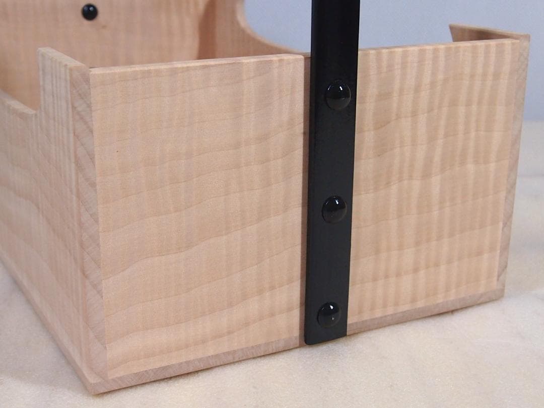 【未使用】山中漆器 塗師:助田宗明 竹の手付き煙草盆 莨盆 煙草道具/茶道具