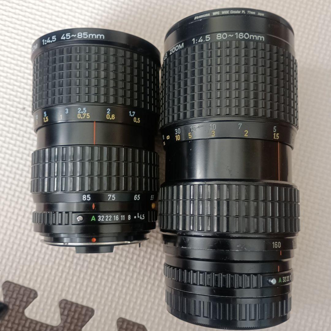 美品！PENTAX645 フィルムカメラ、レンズ2本、円偏光フィルター等付き