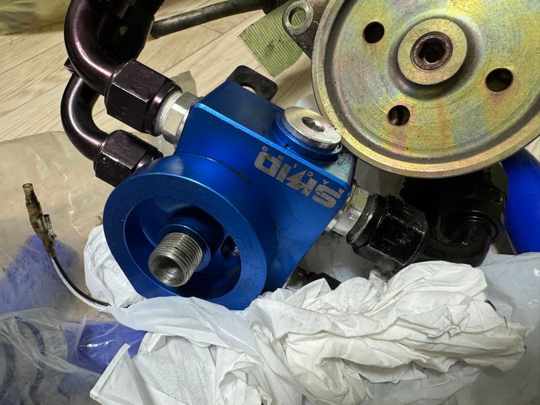 L880KコペンオイルクーラーセットSKIDオイルブロック　フィルタ移設