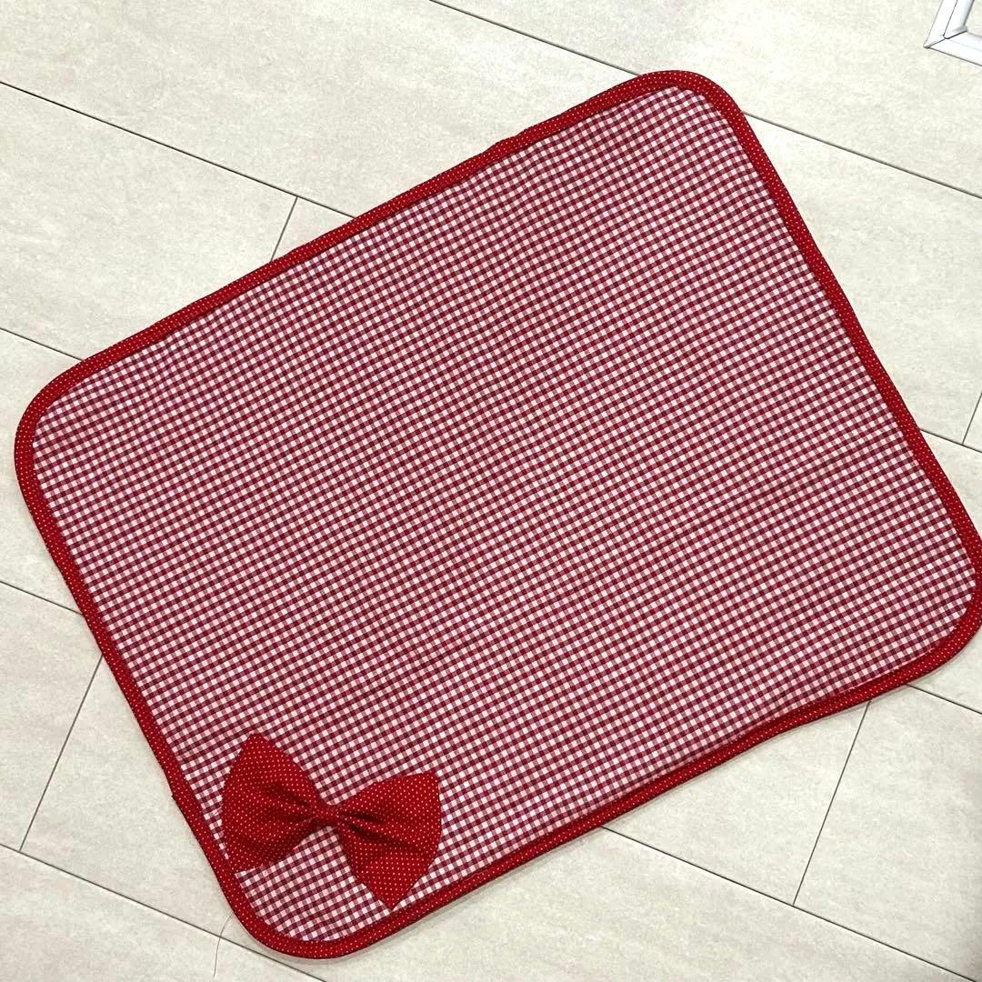 犬用品　NO.107 カフェマット 赤