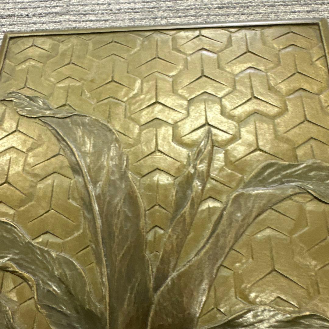 鎌倉彫，烏城彫，植物彫刻の漆器文箱