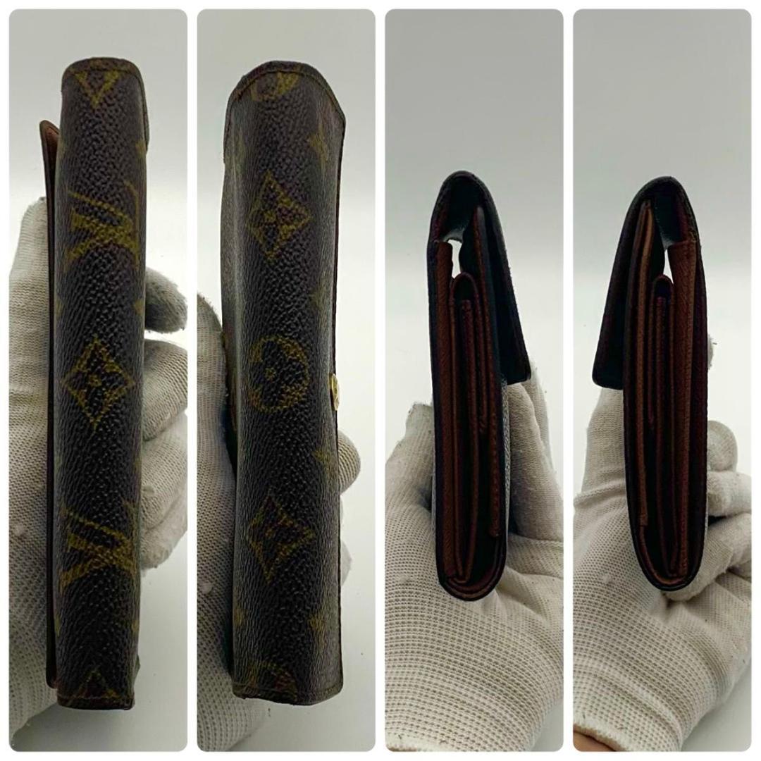 鑑定済み ルイヴィトン ポルトトレゾール エテュイ パピエ 三つ折り 財布