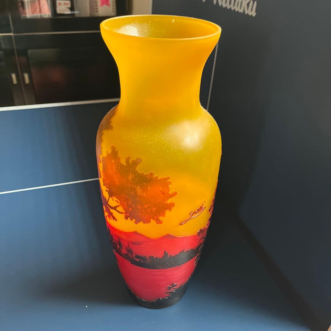 グラデーションガラス花瓶 高さ30cm