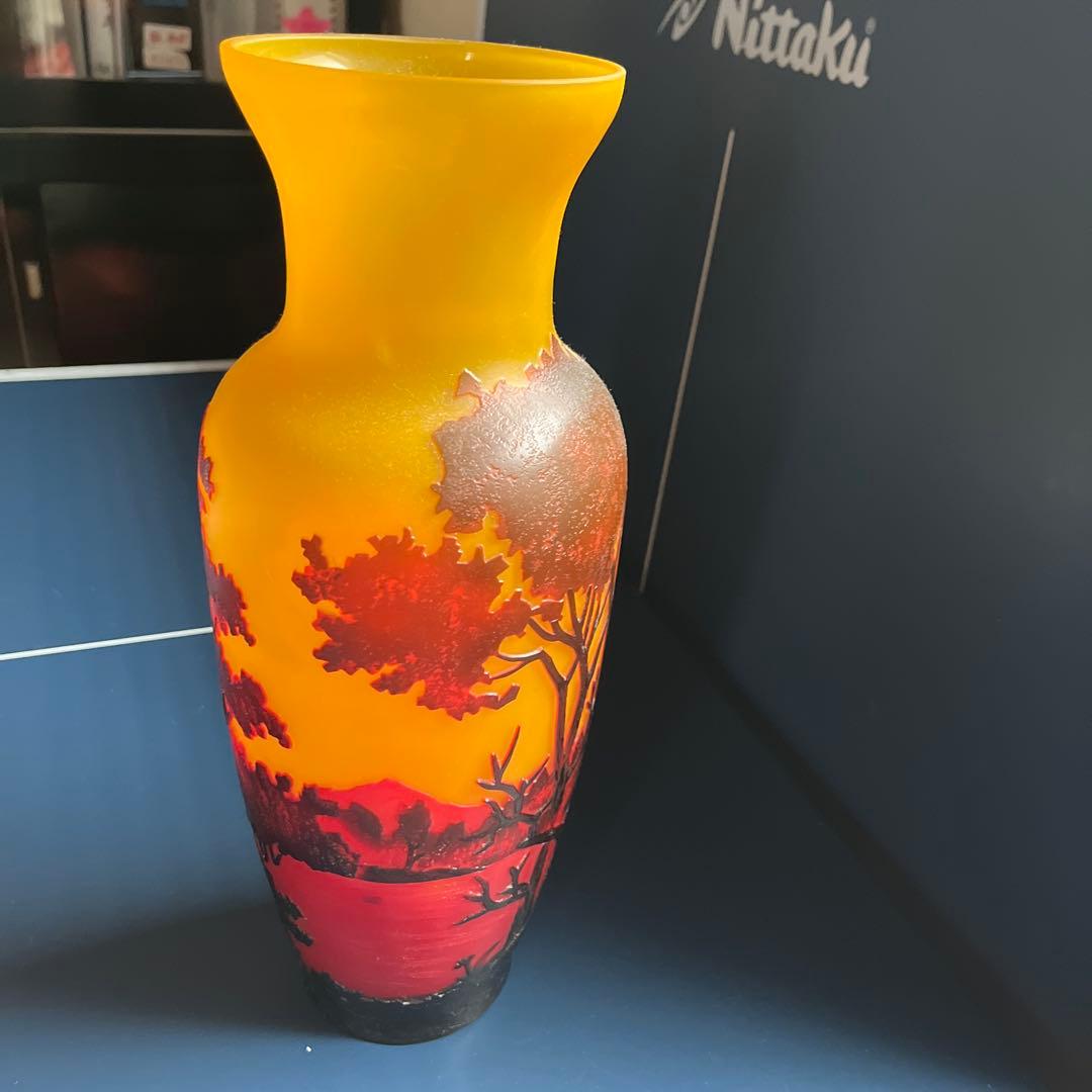 グラデーションガラス花瓶 高さ30cm