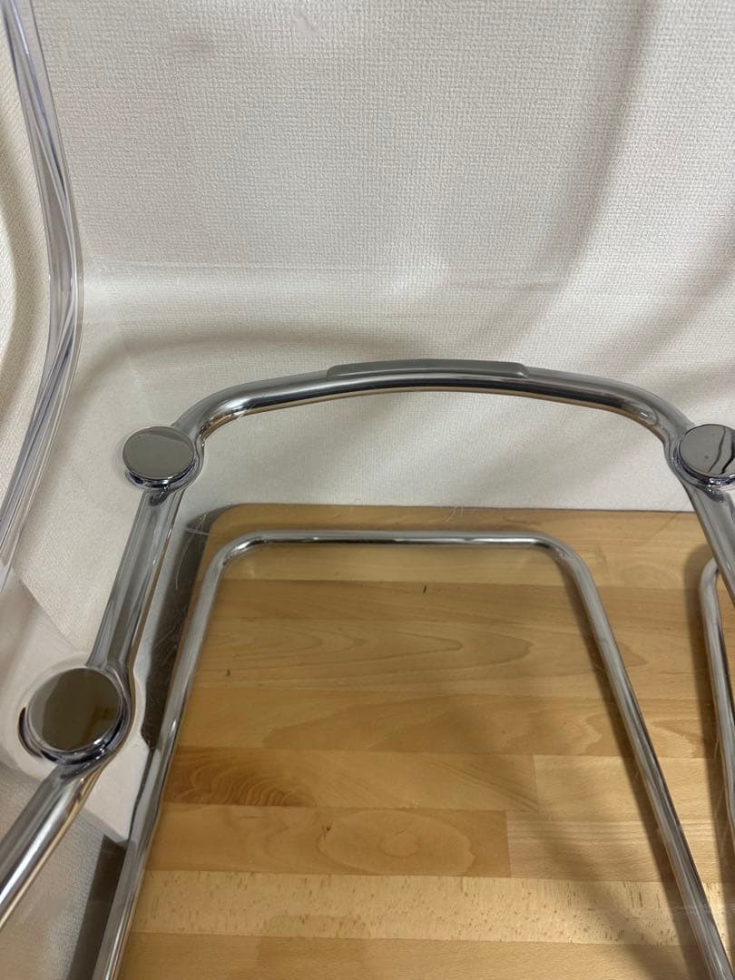 2脚　IKEA イケア TOBIAS トービアスチェア クロムメッキ チェア