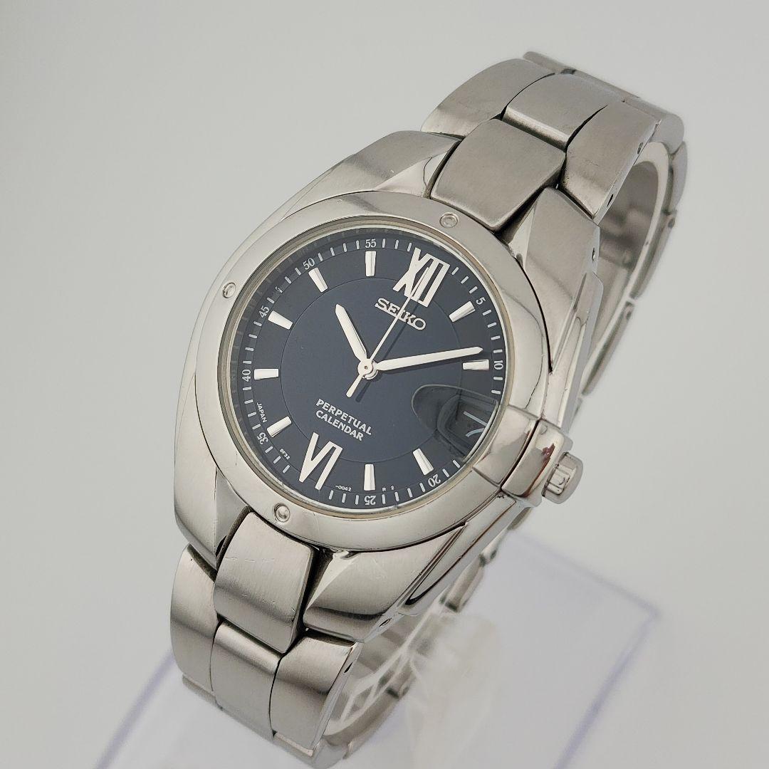 ​電池交換・カレンダー設定済セイコー パーペチュアル 8F32-005A 稼働品