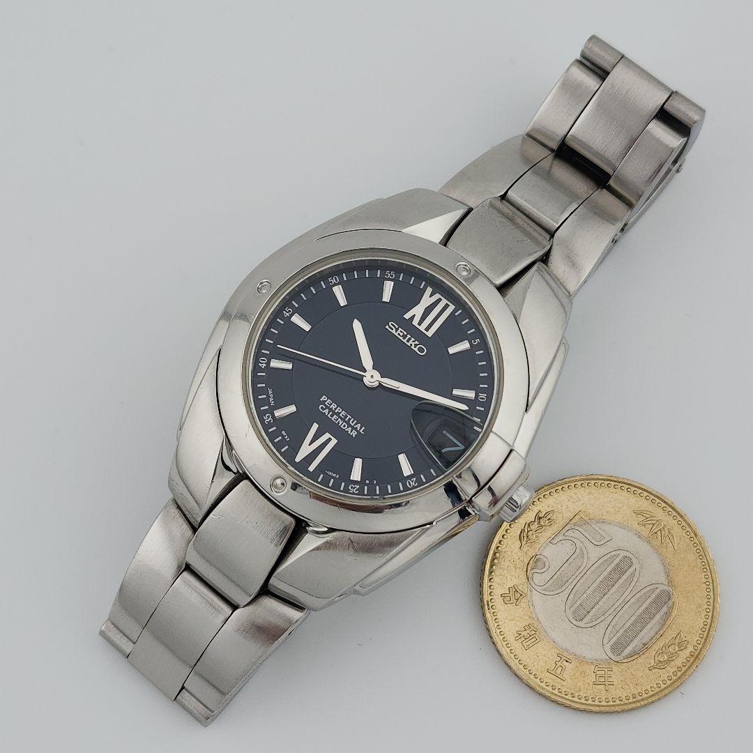 ​電池交換・カレンダー設定済セイコー パーペチュアル 8F32-005A 稼働品