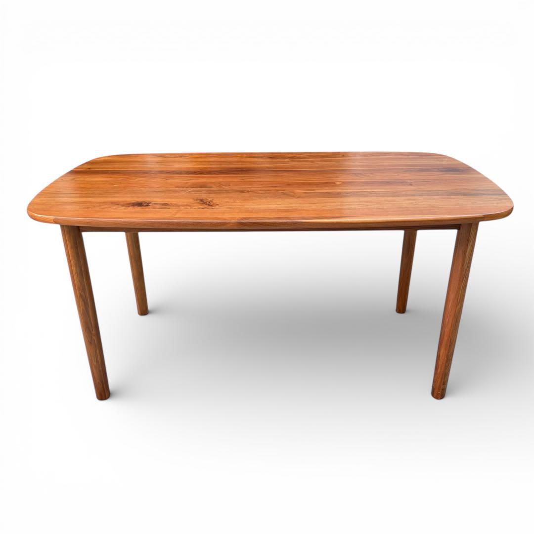 無印良品　ダイニングテーブル　ウォールナット　楕円　150cm 食卓　無垢材