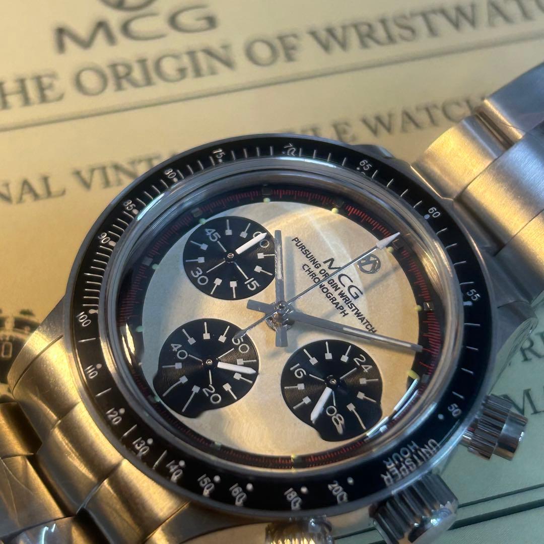 ◇■アンティークMCGクロノ腕時計VK63