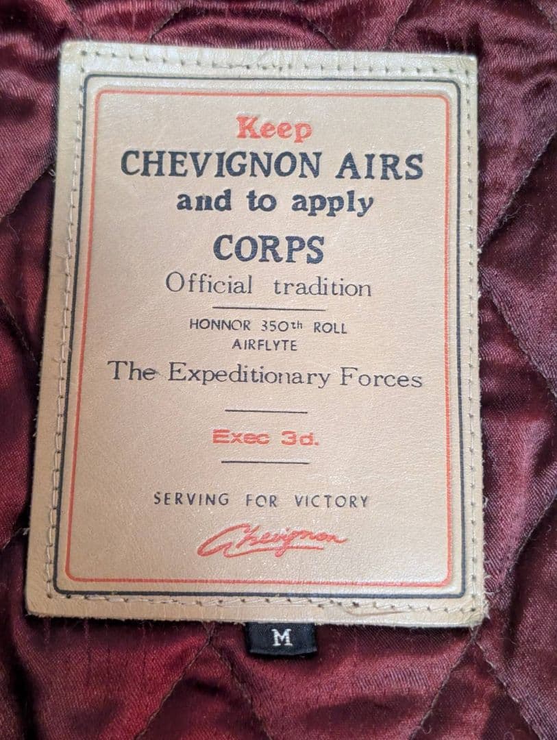 80S【CHEVIGNON 】A-2 G-1 フライトジャケット