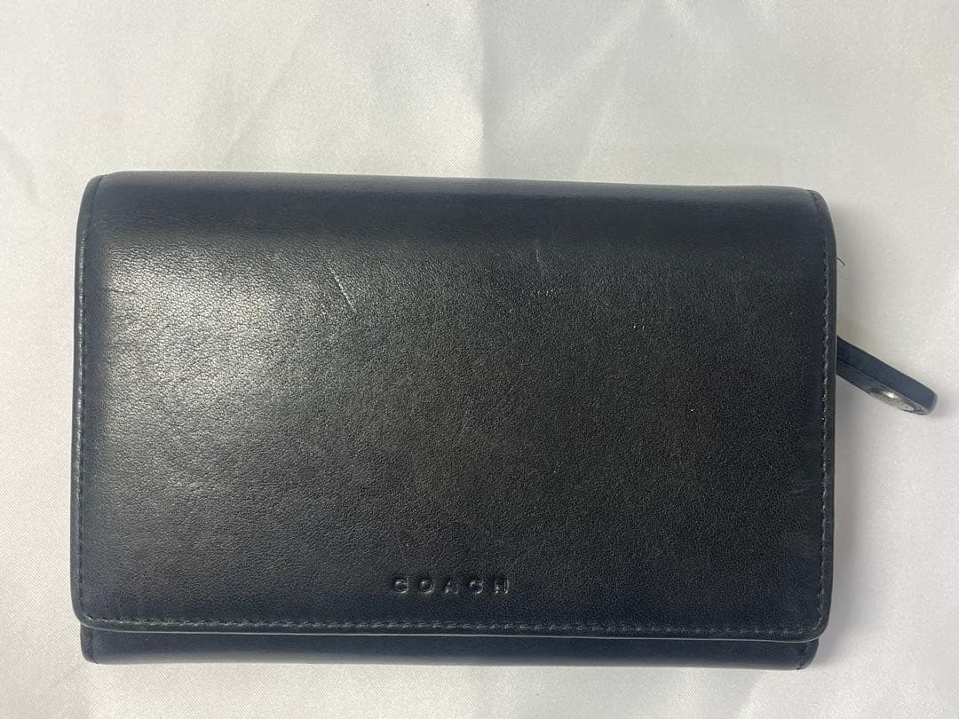 希少　極美品オールドコーチ 二つ折り財布　レザー カードケース