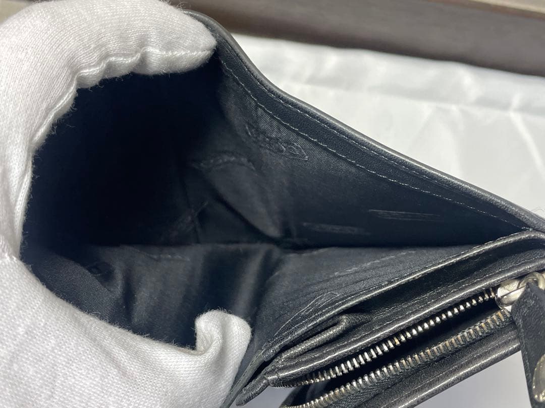 希少　極美品オールドコーチ 二つ折り財布　レザー カードケース