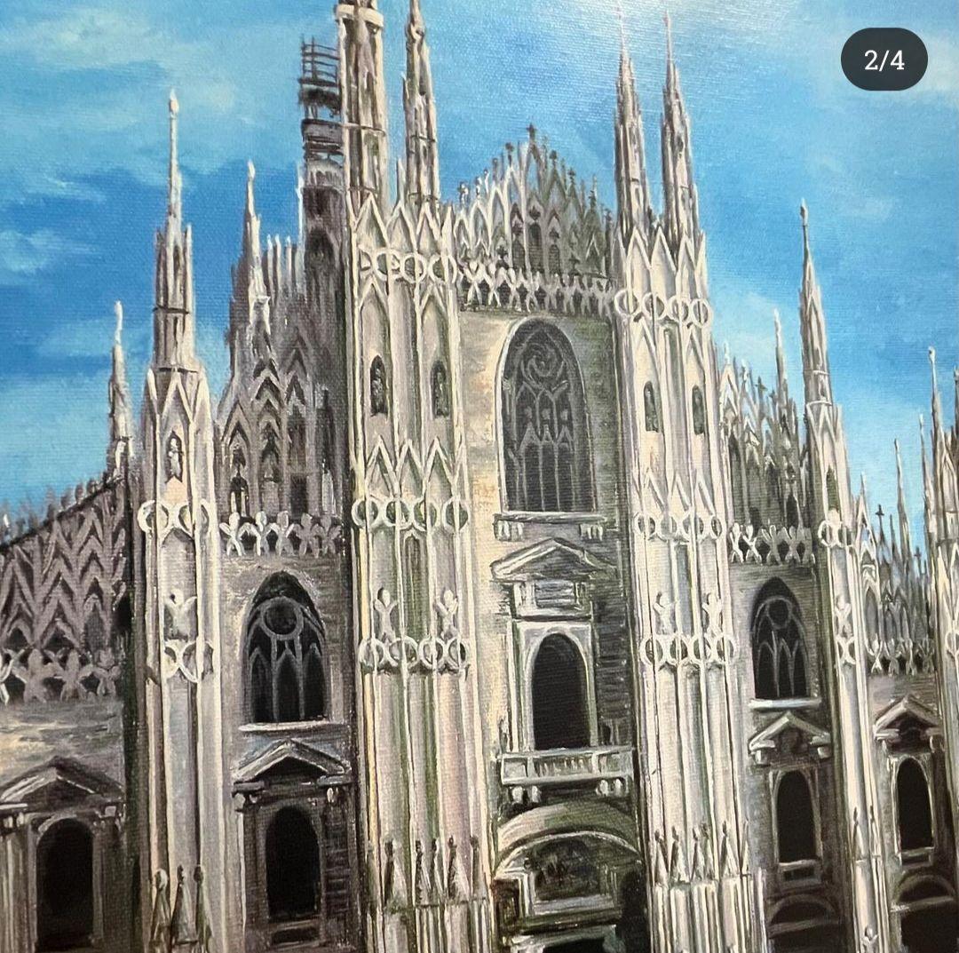 【美品】アールグラージュミラノドゥオーモ大聖堂　ピースマン中野　絵画