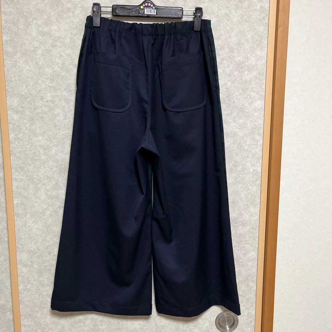 【美品】トリココムデギャルソン　ブラックウォッチパンツ