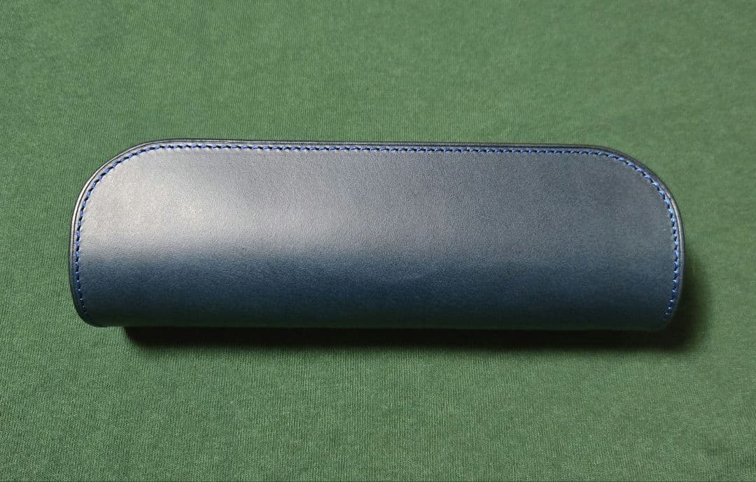 ルボナー デブペンケース ブルーステッチ ブッテーロ