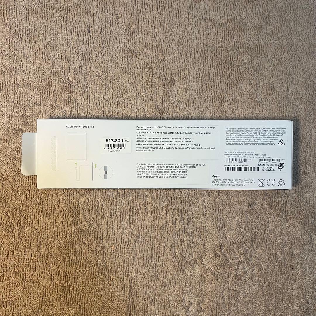 【美品・完備品】Apple Pencil (USB-C) | 箱・付属品あり