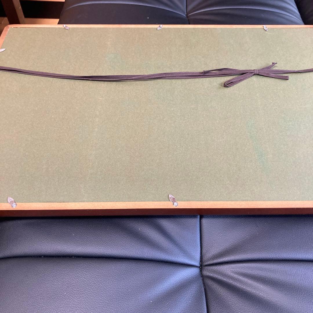 扇面画　額縁入り　時代物　古美術　骨董品