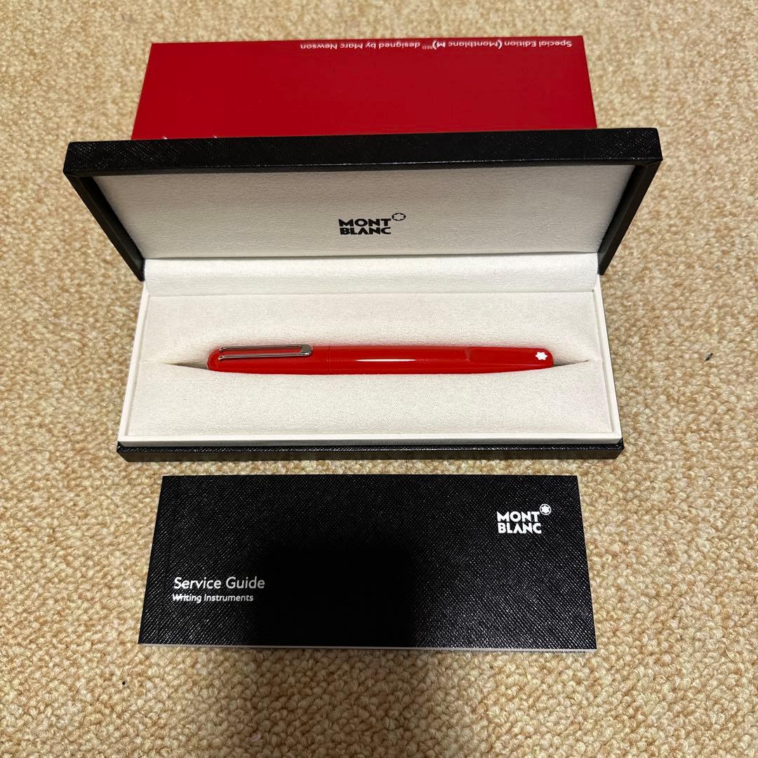 MONT BLANC M MDP RB レッド ボールペン マークニューソン