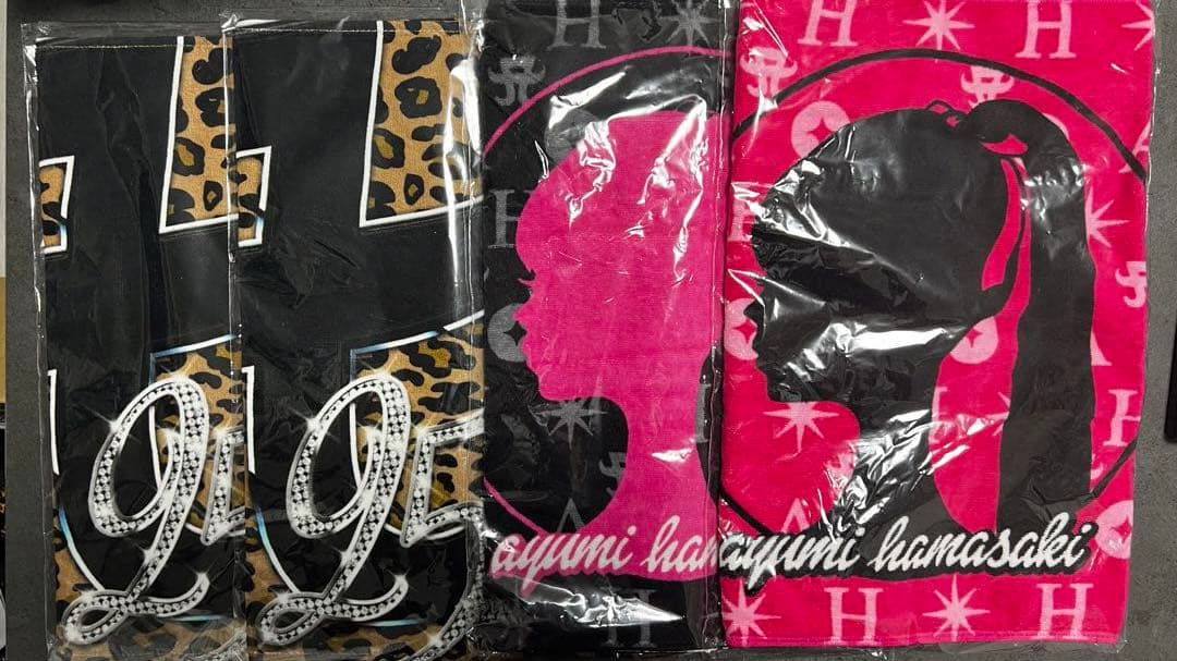 浜崎あゆみ　スポーツタオル　4枚　まとめ売り