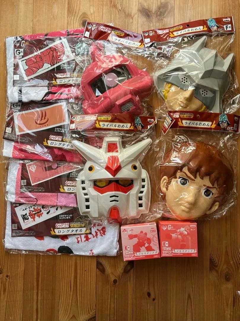 【新品未開封】一番くじ メモスタンド ライバルおめん ロングタオル 10点セット