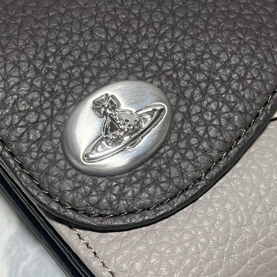 ヴィヴィアンウエストウッド ダブルフラップ 三つ折 二つ折 財布 レザー 本革