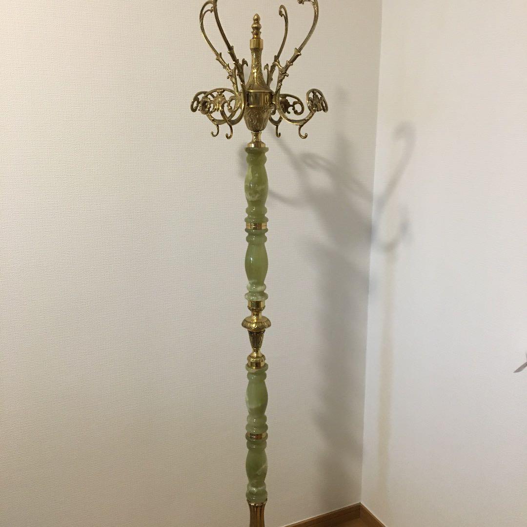 天然石 ポールハンガー ヨーロピアン アンティーク コートハンガー イタリア