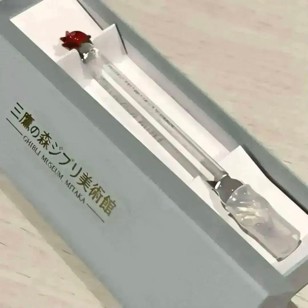 ジブリ美術館　ガラスペン　カルシファー　ハウルの動く城　ジブリ