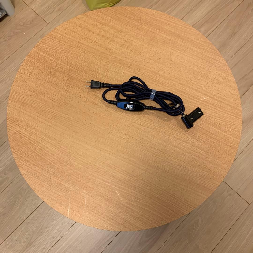 木目調 円形 こたつ 電源コード付き