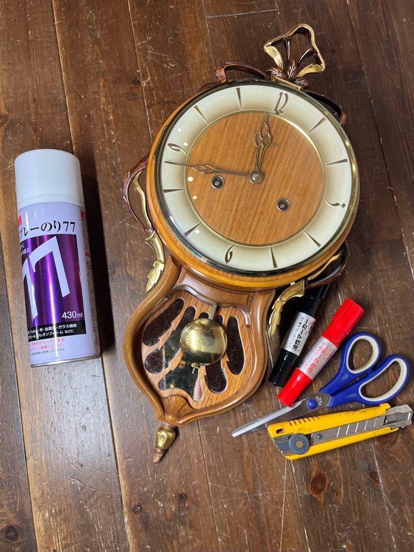 ユンハンス　ミニ！　柱時計　古時計　振り子　ゼンマイ　ボンボン　レトロ　精工舎