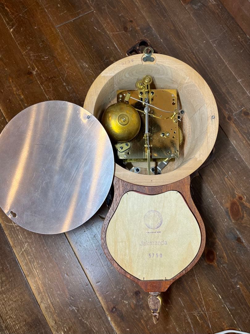 ユンハンス　ミニ！　柱時計　古時計　振り子　ゼンマイ　ボンボン　レトロ　精工舎