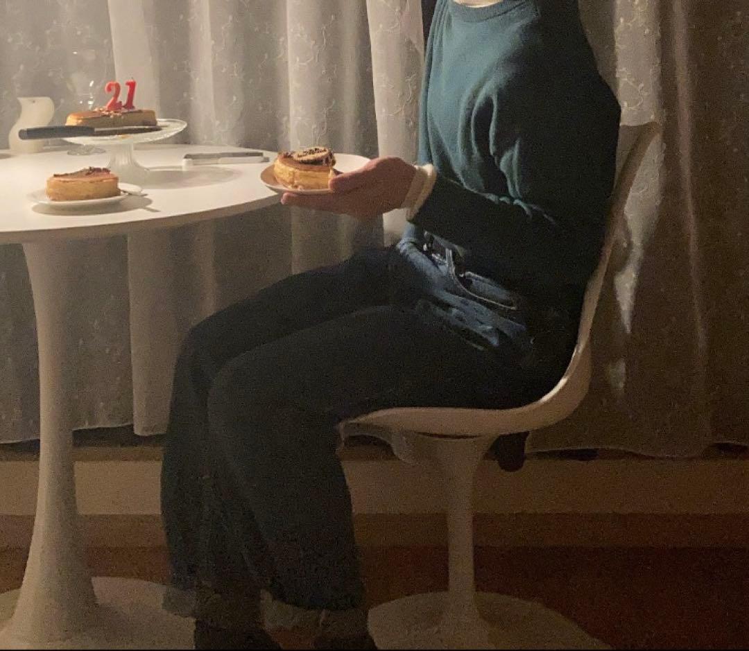 こ*り様 ホワイト/ラウンド/チューリップテーブル・チェア