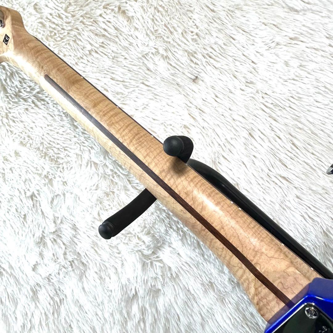 【美品激虎ネック】Squier Fender Mustang メタリックブルー