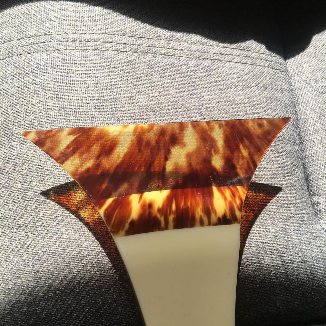 お買い得　2本セット　亀甲製 津軽三味線 三味線 鼈甲撥 バチ　べっ甲