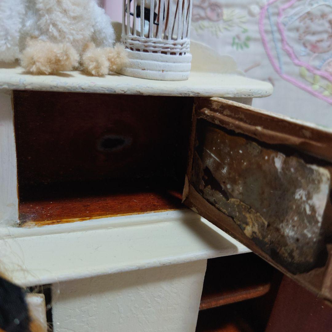 ヴィンテージ、キャビネット、ミニチュア、ドールハウス