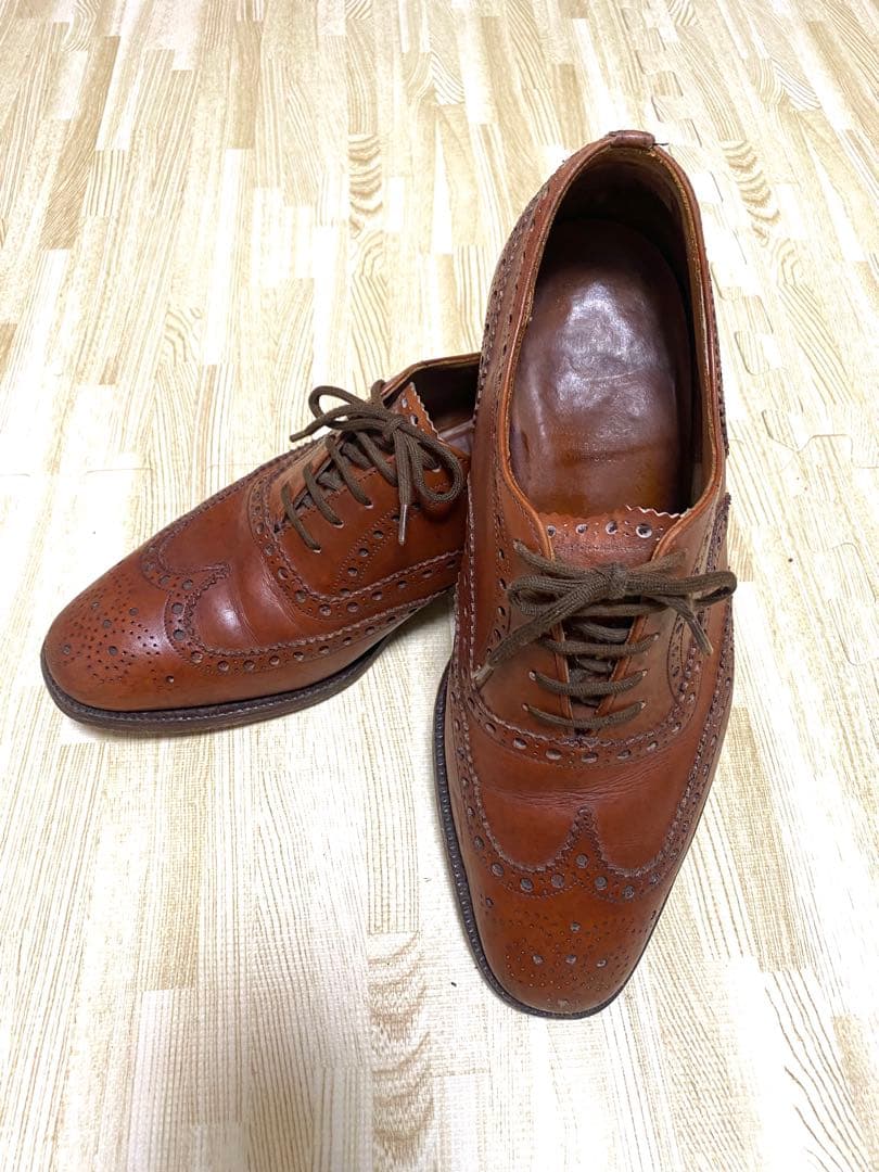 【美品】チャーチ　ブラウンウィングチップ UK7 日本サイズ25.0