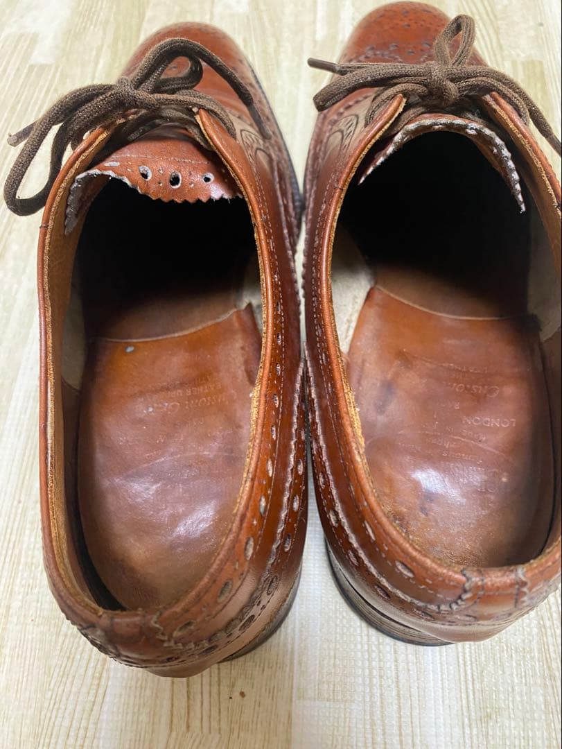 【美品】チャーチ　ブラウンウィングチップ UK7 日本サイズ25.0